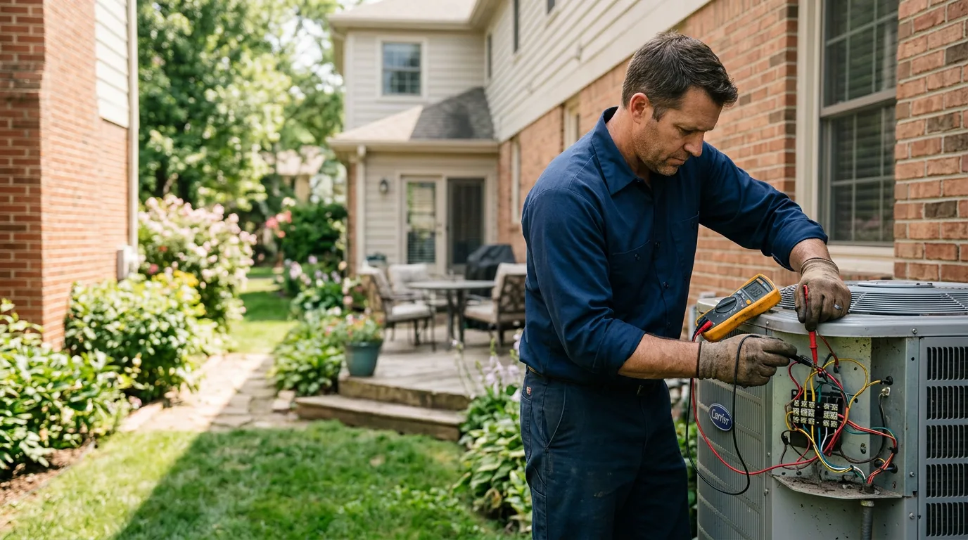 HVAC technician working near Henderson, MN